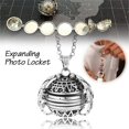 thumbnail image 2 of Multi-Layer Photo Locket Necklace Creative Openable Item Box Pendant Collar Jewelry Accessories Precious Gift (Wipe Black), 2 of 5