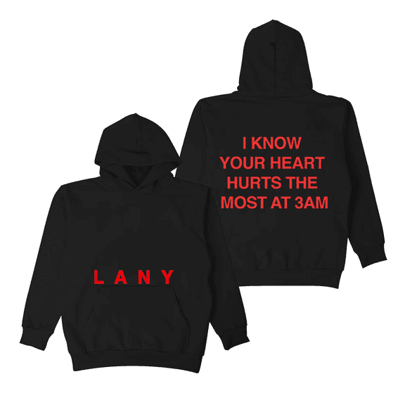 LANY Merch Hoodie Lyric Printed Men Women Sweatshirt Long Sleeve Pullover Streetwear
