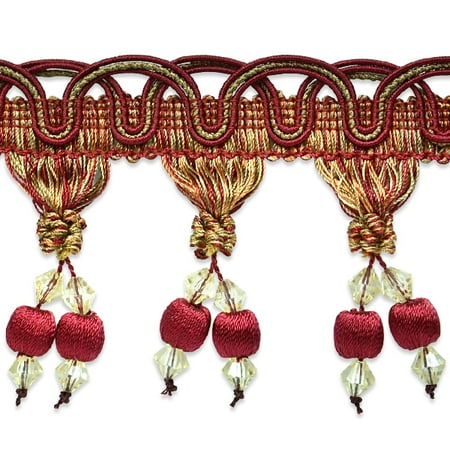 - Expo Int'l 2 yards of Chelsea Double Ball & Bead Tassel Fringe