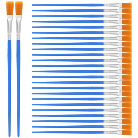 50Pcs Painting Brush Oil Painting Brush Portable Paintbrushes Pigment Painting Brush for Art