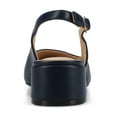 thumbnail image 4 of Journee Womens Sammie Sling Back Cap Toe Block Heel Pumps, Widths Available, 4 of 9