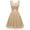 Champagne, variant on Women Short Floral Lace Bridesmaid Dress Female Knee-Length Swing Party Dress