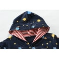 thumbnail image 4 of DDSOL Toddler Boys Zip-Up Hoodie Rocket Graphic Lightweight Jacket 4T, 4 of 7