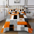 thumbnail image 1 of Erosebridal Patchwork Rectangle Quilt Sets for Queen Size Bed,Geometry Stripe Bed Set,Abstract Artwork Decor,Lightweight,3pcs, 1 of 5