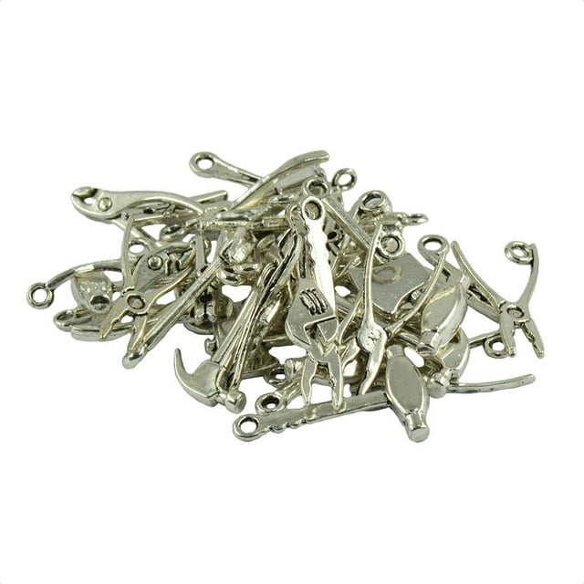 40 Piezas de Colgantes de Abalorios de Herramientas, Herramienta de Lve para de Hacha, Accesorios de Bricoje BLESIY TOOL Charms Colgantes