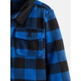 thumbnail image 5 of Wonder Nation Toddler Boys' Button Down Flannel Shirt with Hood, Sizes 12M-5T, 5 of 6