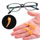 thumbnail image 5 of 2 piezas de silicona antideslizante para gafas, soporte para la punta de la patilla, agarre para gafas Naranja, 5 of 8