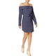 thumbnail image 1 of Mini vestido a rayas Kensie Mujer Azul Pequeño, 1 of 1