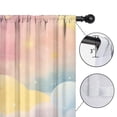 thumbnail image 4 of Blackout Kids Curtains,Pastel Cloud Starry Sky Childrens Insulated Curtains Set Of 2,Bedroom Essentials,Toddler Room Decor 52"x84", 4 of 5