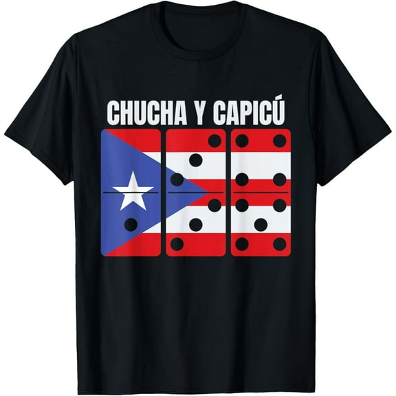 Puerto Rican Domino, Chucha Capicú, Dominoes Puerto Rico T-Shirt