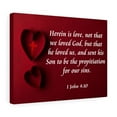thumbnail image 4 of Scripture Walls 1 John 4:10 Herein is Love Bible Verse Canvas Christian Wall Art Ready to Hang Unframed, 4 of 9