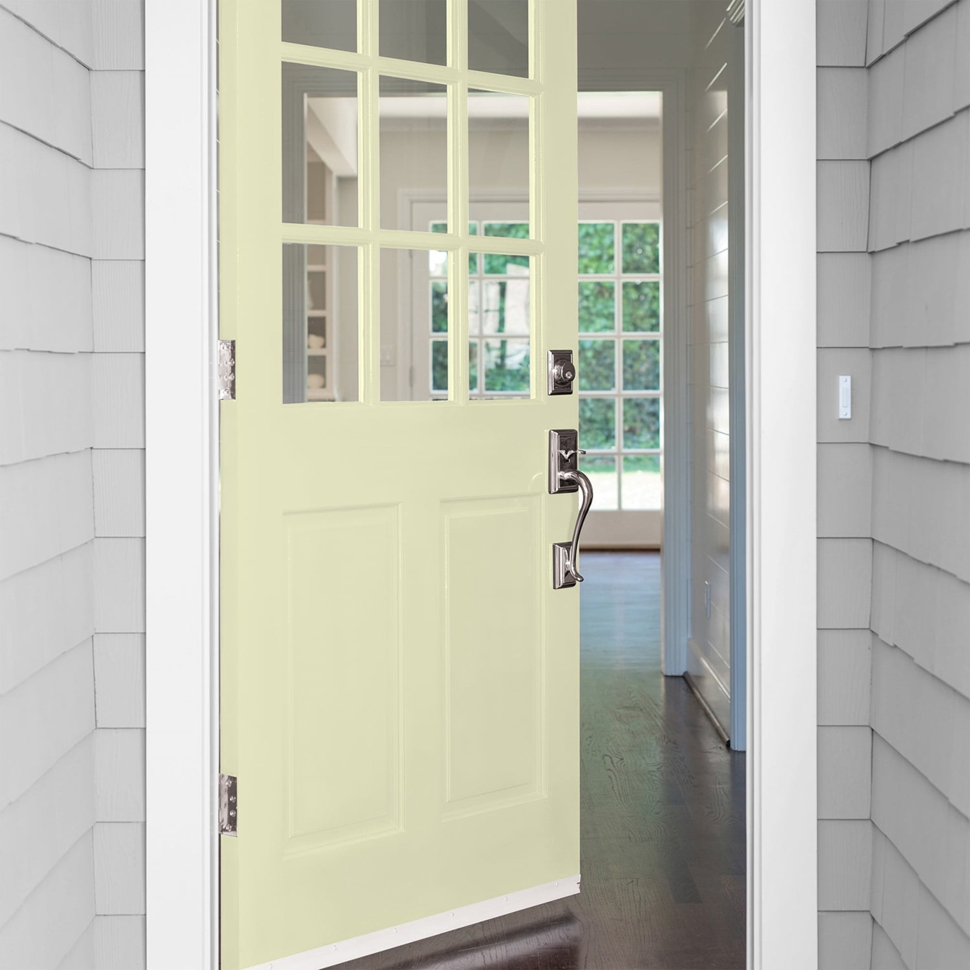 Glidden Fundamentals Forgive Quickly / Green, Satin Exterior Paint, 1 Quart