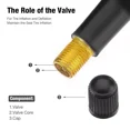 thumbnail image 3 of 25pcs Tire VALVE STEMS TR 413 Snap-In Car Auto Short Rubber Tubeless Tyre Black, 3 of 11