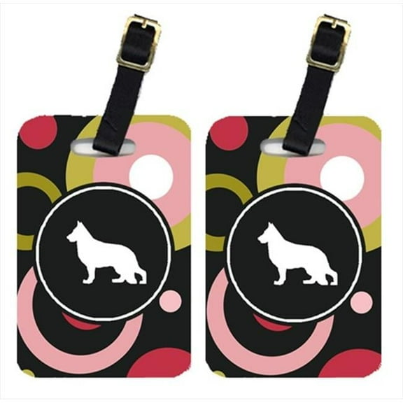 German Shepherd Luggage Tags - Pair Of 2