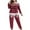 #173-Wine, variant on Censtreet Plus Size Christmas Pajamas,Women's Printed 2 Piece Pajama Set, Long Sleeve Sleepwear Pants Loungewear XL-5XL
