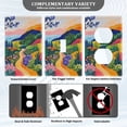 thumbnail image 3 of Yayeee Blank Wall Plate Cover 1-Gang 4.5"x2.7" Home Unused Decorative Outlet, Art Path, 3 of 7
