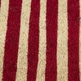 thumbnail image 3 of Mainstays Red Summer Stripes Coir Outdoor Doormat, 18"x30", 3 of 8