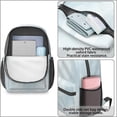 thumbnail image 4 of 17 Inch Lightweight Backpack,PVC Waterproof Oxford Fabric, Ergonomically Designed, with Large Capacity, Frozen Aesthetic Pattern, 4 of 5
