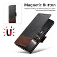 thumbnail image 3 of Wallet Case for Samsung Galaxy S23 Ultra, Premium PU Leather Detachable Magnetic Wallet Case, Credit Card Slots Kickstand Full Body Protection Magnetic Closure Rugged Phone Case Cover, Black, 3 of 8
