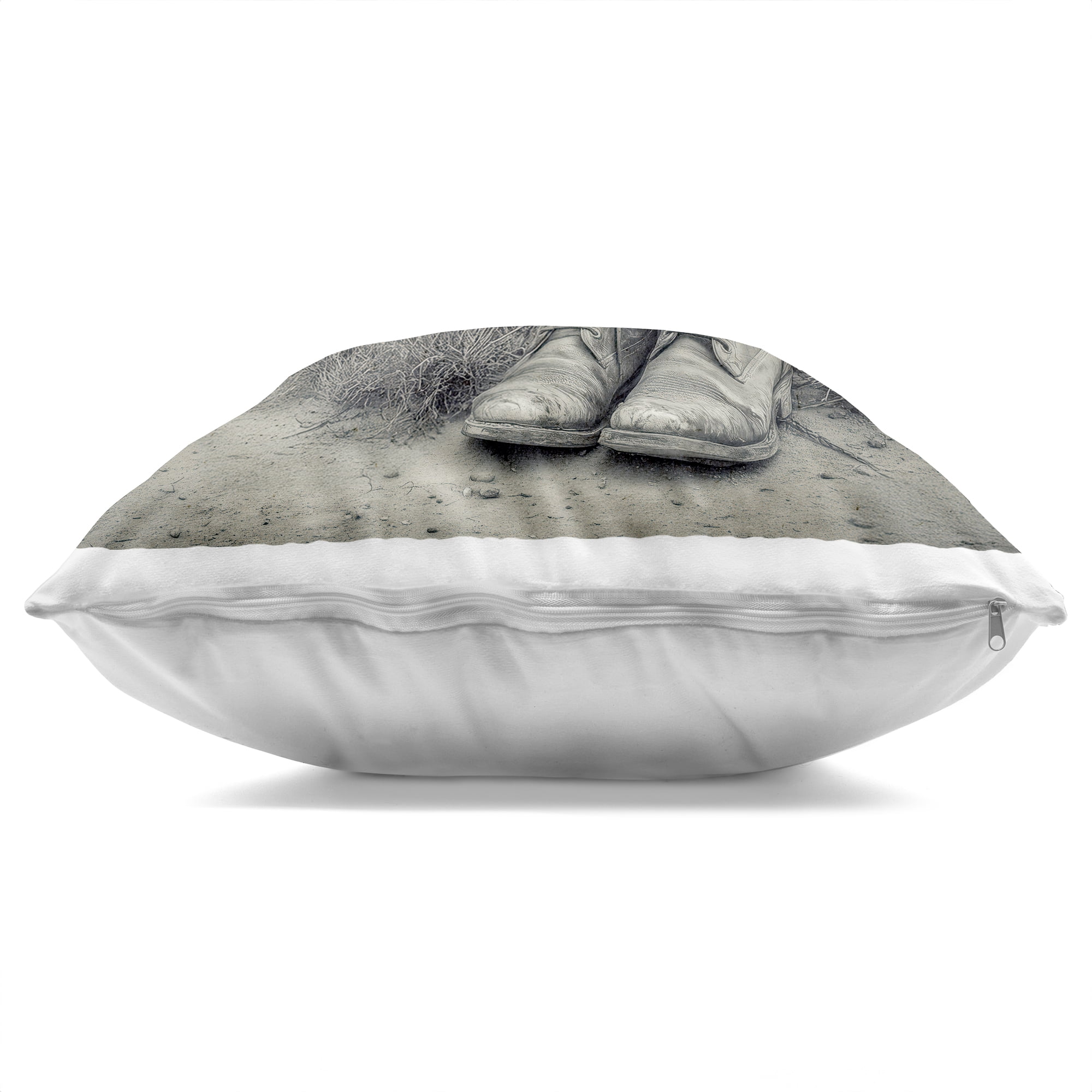 Stupell Industries Weathered Cowboy Boots Decorative Printed Throw Pillow, design by Annabelle Hall, 18 x 7 x 18