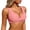 Pink, variant on Bikini Tops for Women Twist Front V Neck Push Up Padded Swimsuit Top Bathing Suit Tops