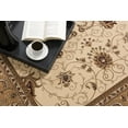 thumbnail image 2 of 3â€™ x 15â€™ Cream and Tan Ornate Border Runner Rug, 2 of 5