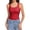 Red, variant on Built-in Bra Camisole for Women - U Neck High Stretch Shapewear, Slim Fit Sleeveless Tank for Any Occasion