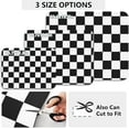 thumbnail image 2 of Dish Drying Mat White Black Checkered Plaid Absorbent Diatom Mud Dish Drainer Pad for Kitchen Counter, Medium 18x16 in, 2 of 6