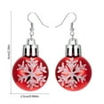 thumbnail image 3 of PuSpu Christmas Ball Pendant Earrings Christmas Ornaments, 3 of 6