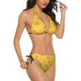 thumbnail image 2 of NICKSUN Women's Bikini Sets, Cute Print Two Piece Bathing Suits Sexy Halter Padded Bikini Swimsuits, 2 of 6