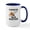 White/Navy Inside, variant on CafePress - Sawdust Is Man Glitter Ceramic Mug - 15 oz Ceramic Large White Novelty Mug