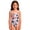 Watermelon Red, variant on Grblisyd 4th of July Girls Swimsuit Star Striped One Piece Swimwear Crew Neck Bathing Suit 1-10Y