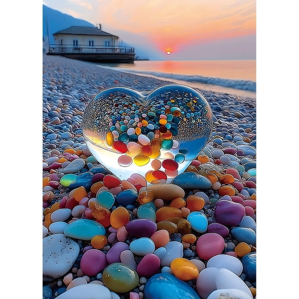 Puzzle PuzzOne Beach Sunset Heart 1000 piezas 70 x 50 cm
