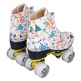 thumbnail image 1 of Patins à Roulettes à 4 Roues, Patins à Roulettes à 4 Roues à Double Rangée Patins à Roulettes Blancs pour Graffiti Chaussures de Patinage d'Intérieur et d'Extérieur pour Enfants et Adultes, 1 of 8