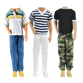 Fashion 8 Pieces/set Ken Doll Clothes Daily Outwear 4 Tops +4 Shorts Dolls  Casual