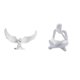 thumbnail image 1 of Escultura de ángel, estatua, figura de resina, adorno decorativo, abstracto, lector, pensador, arte, artesanía, coleccionable, adecuado para dormitori, 1 of 8