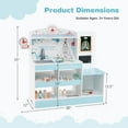 thumbnail image 3 of Honeyjoy Wooden Doctor Play Set with Clock Sink Eye Chart ECG Monitor Exam Area Storage, 3 of 10