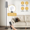 thumbnail image 4 of Sunmory Floor Lamp for Living Room Bedroom,Modern LED Floor Lamp with Remote Control and Stepless Dimmable Colors Temperature & Brightness,Standing Lamps Tall Lamp, 12W Bulb Included(White), 4 of 5