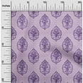 thumbnail image 2 of oneOone Rayon Dusty Violet Fabric Asian Block Fabric For Sewing Printed Craft Fabric By The Yard 56 Inch Wide, 2 of 5