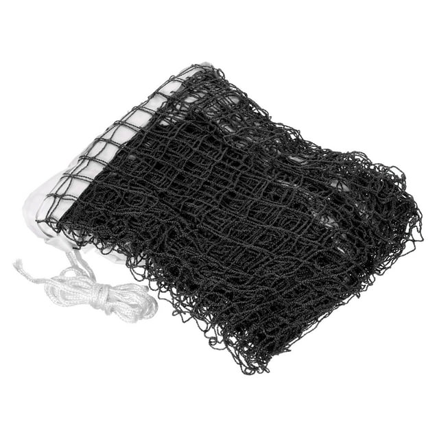 Uxcell 20x2.5ft Portable Badminton Net Badminton Court Netting Replacement 0.71x0.71" Mesh with Box Black