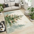 thumbnail image 6 of Rugs Living Room, Christmas Tree Snowflake Pattern Fluffy Area Rugs For Bedroom Rug, Machine Washable Rug Thick Low Pile Floor Carpet Bedside Rug For Kids Room,Non Shed And Anti Slip Rug, 6 of 7