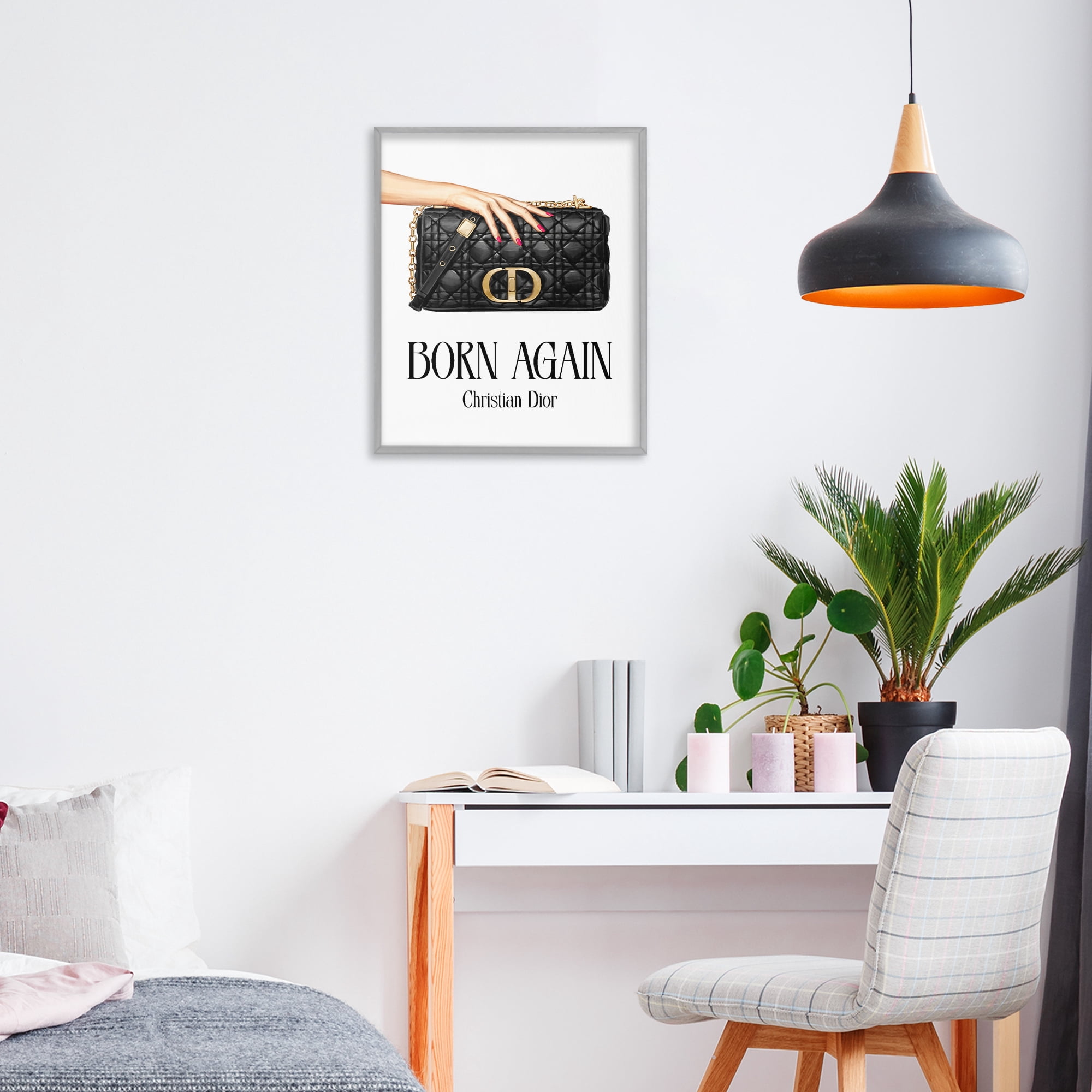 Stupell Industries Born Again Christian Luxury Gray Framed Giclee Art, design by Ziwei Li