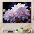 thumbnail image 2 of Designart "Desert Moonlight Moon Pink Cactus Beauty I" Floral Metal Art Living Room, 2 of 5