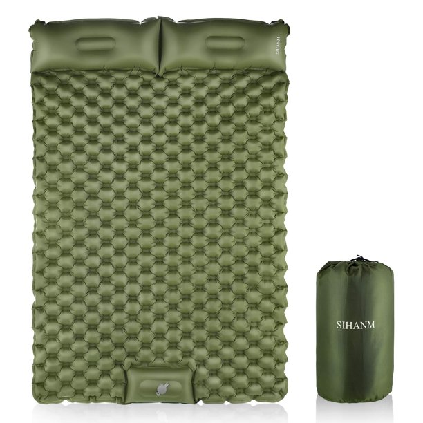 Double Sleeping Pad for Camping, SelfInflating Sleeping Mat Camping