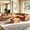 Light Brown, variant on QuzyAor Oversized Modular Sectional Sofa, 7 Seater Cloud Couch with Ottoman, 126" Beige Large U Shaped Corner Sofa in Chenille Fabric for Spacious Living Room