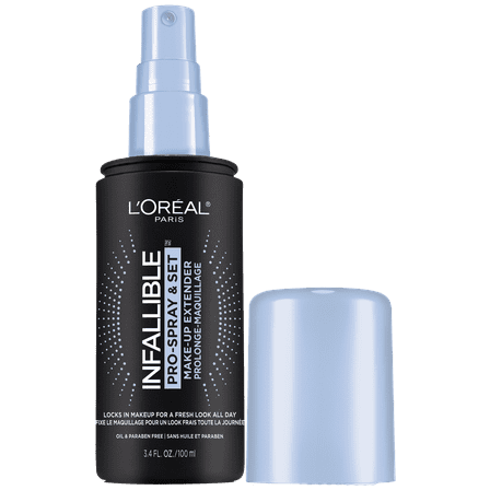 L'Oreal Paris Infallible Pro-Spray and Set Makeup Oil-Free Setting Spray, 3.4 fl oz