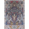 thumbnail image 1 of Ahgly Company Indoor Rectangle Mid-Century Modern Purple Oriental Area Rugs, 5' x 8', 1 of 6