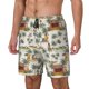 thumbnail image 1 of Balery Hawaiian Style Bañador para hombre, shorts de playa de secado rápido con entrepierna y forro de compresión-Large, 1 of 6