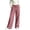 Pink 1, variant on Wensltd Women Summer Pants Casual Loose Fit Trousers Elastic Waist Pockets