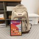 thumbnail image 4 of Mochila Escolar Likrtyny Estudiante Universitario Versión Coreana Multicapa Gran Capacidad Caqui, 4 of 9